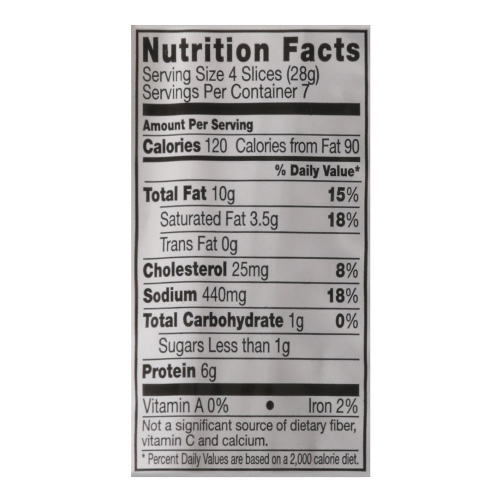 Prime Fresh Sliced Deli Thin Hard Salami 7 oz