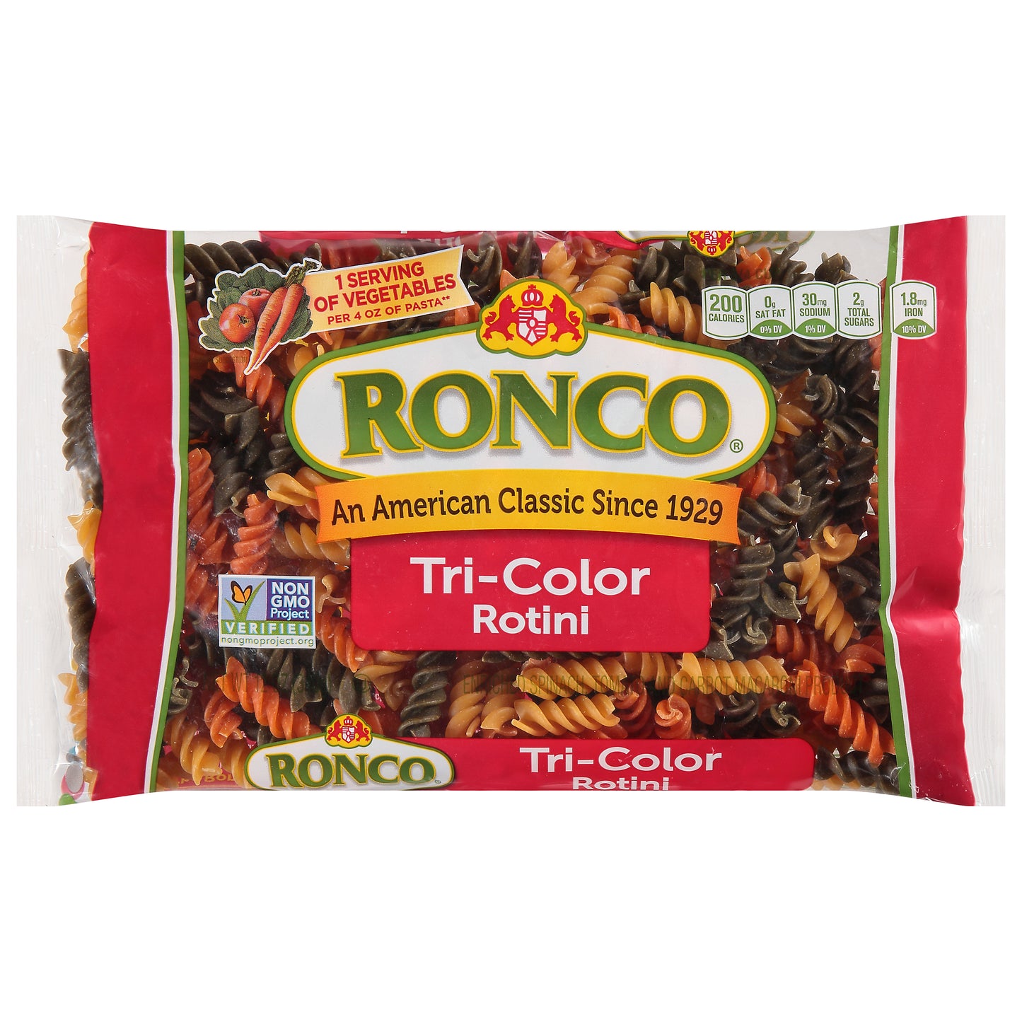 Ronco Tri-Color Rotini 12 oz