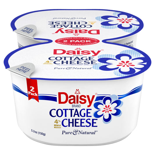 Daisy Pure and Natural 4% Cottage Cheese 2-Pack 5.3 oz