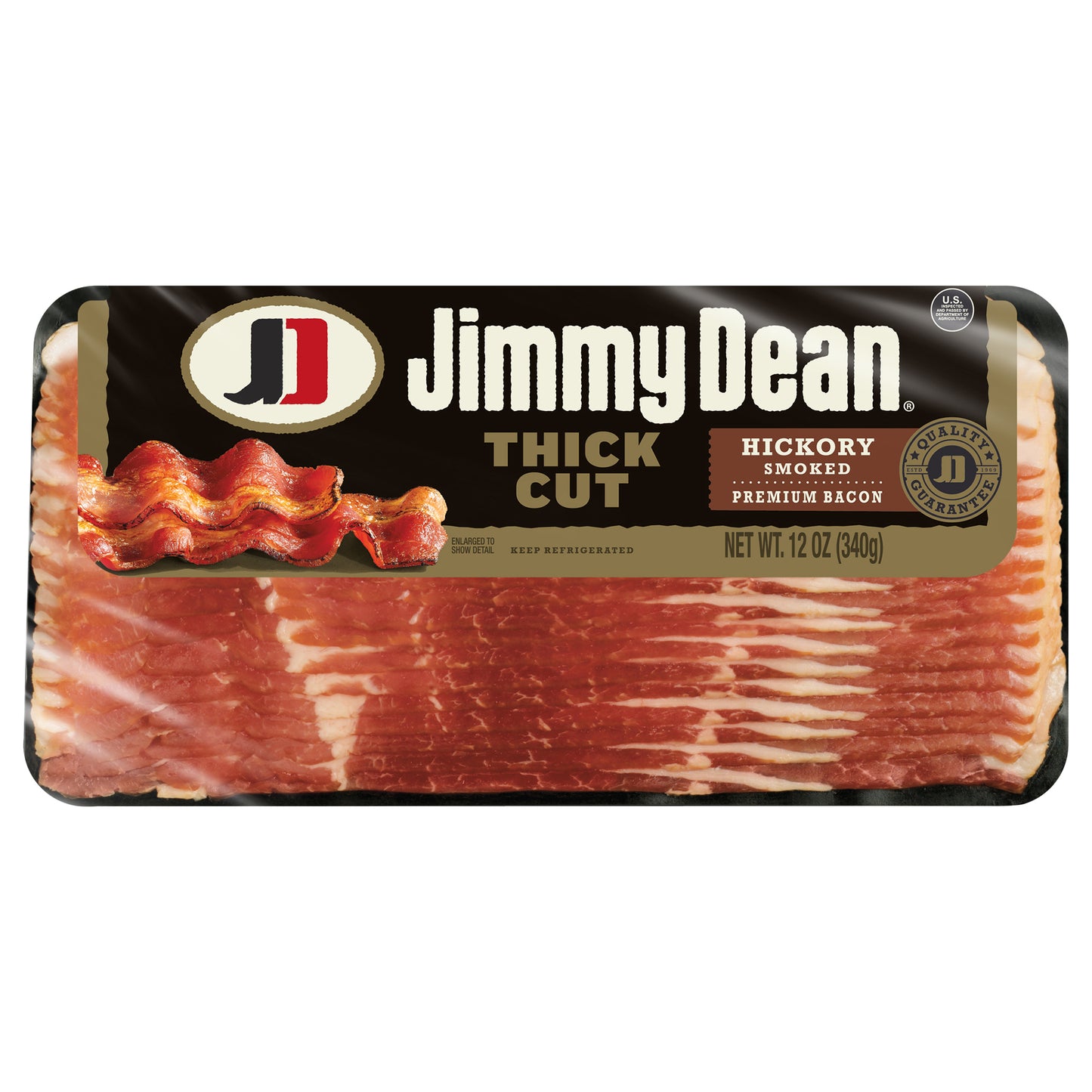 Jimmy Dean Premium Hickory Smoked Thick Cut Bacon, 12 oz