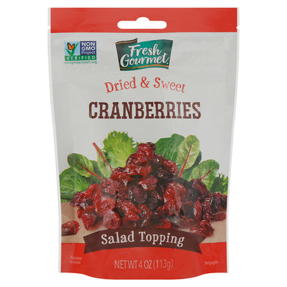 Fresh Gourmet Dried & Sweet Cranberries Salad Topping 4 oz