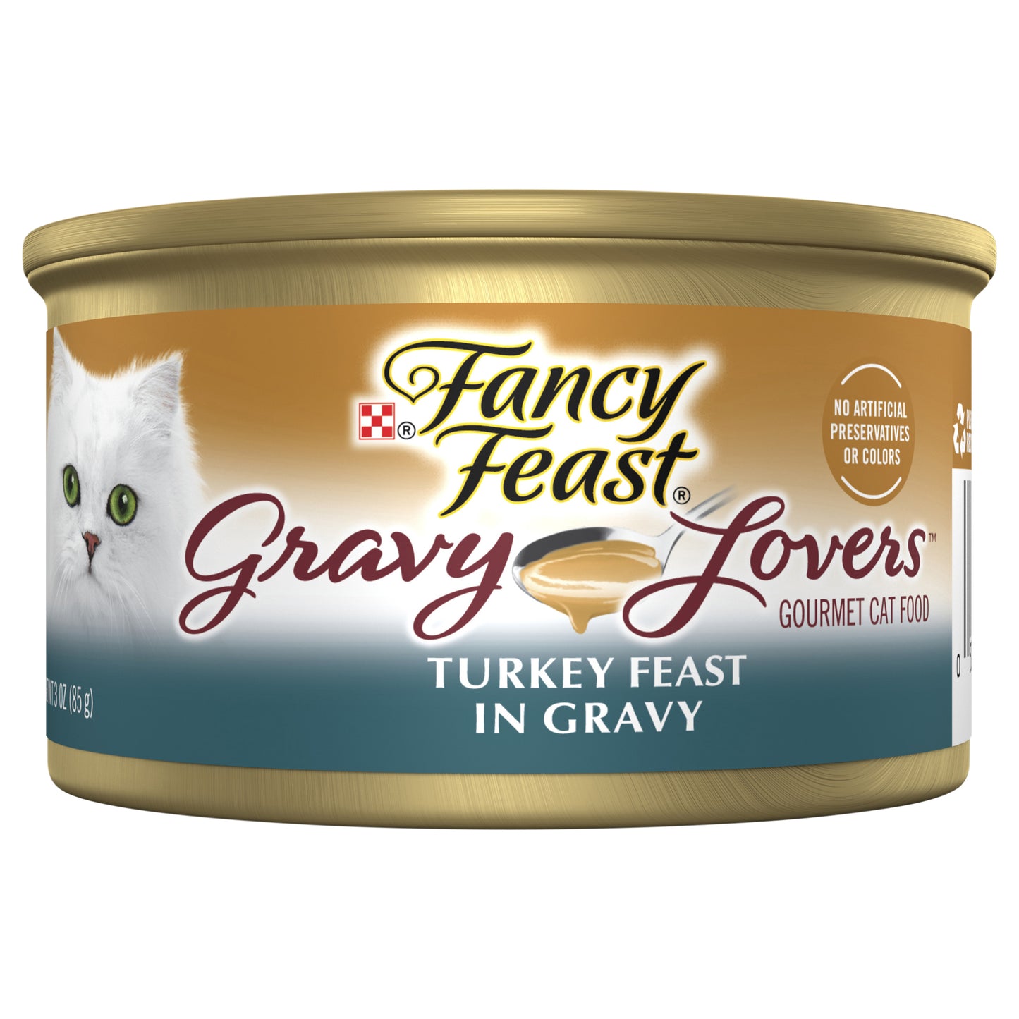 Purina Fancy Feast Gravy Lovers Turkey Feast Gourmet Cat Food in Wet Cat Food Gravy - 3 oz. Can