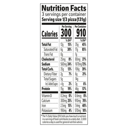 Jack's Original Thin Crust Cheese Frozen Pizza 13.8 oz.