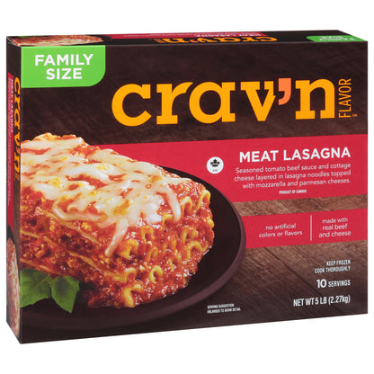 Crav'n Flavor Family Size Meat Lasagna 5 lb