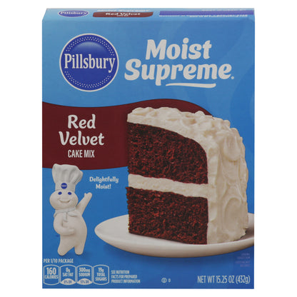 Pillsbury Moist Supreme Red Velvet Cake Mix 15.25 oz