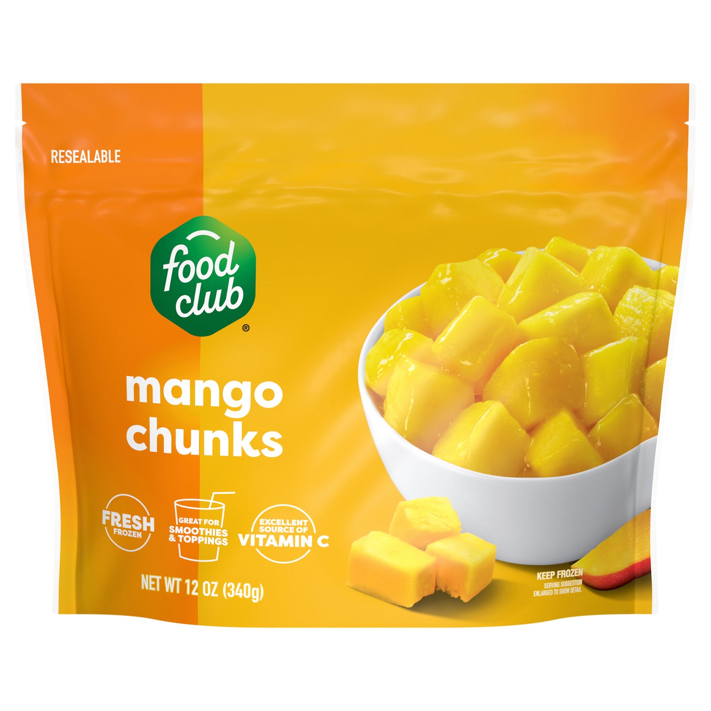 Food Club Mango Chunks 12 oz