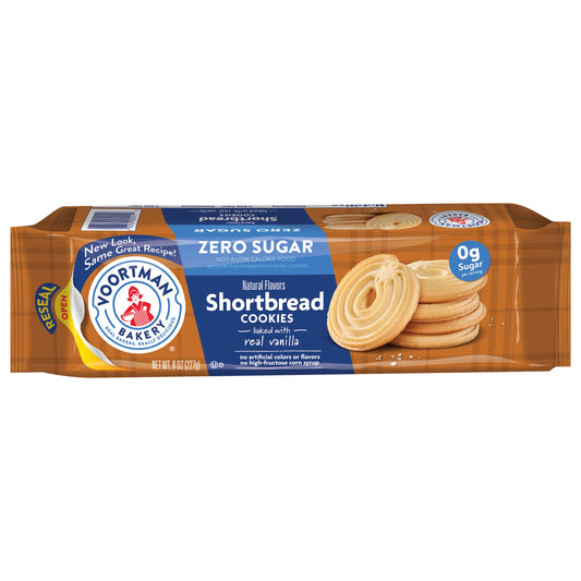 VOORTMAN Bakery Zero Sugar Shortbread Cookies 8 oz
