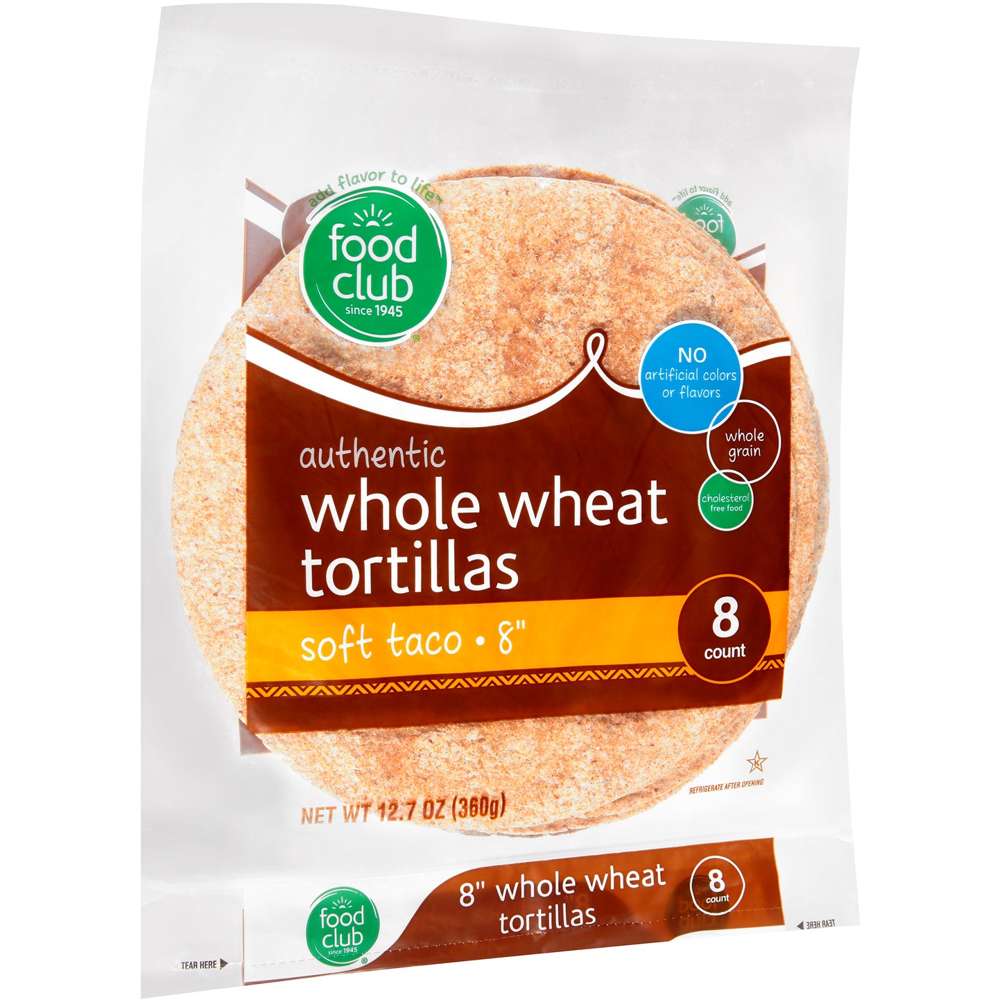 Whole Wheat Soft Taco Tortillas