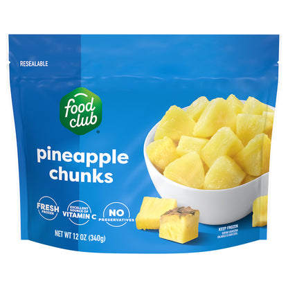Food Club Pineapple Chunks 12 oz