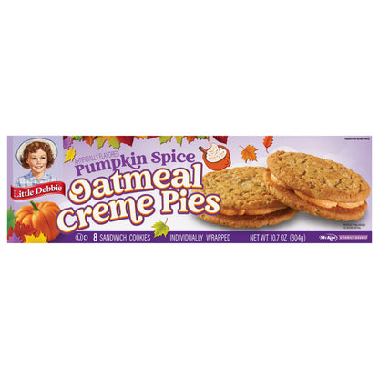 Snack Cakes, Little Debbie Family Pack Pumpkin Spice Oatmeal Creme Pies