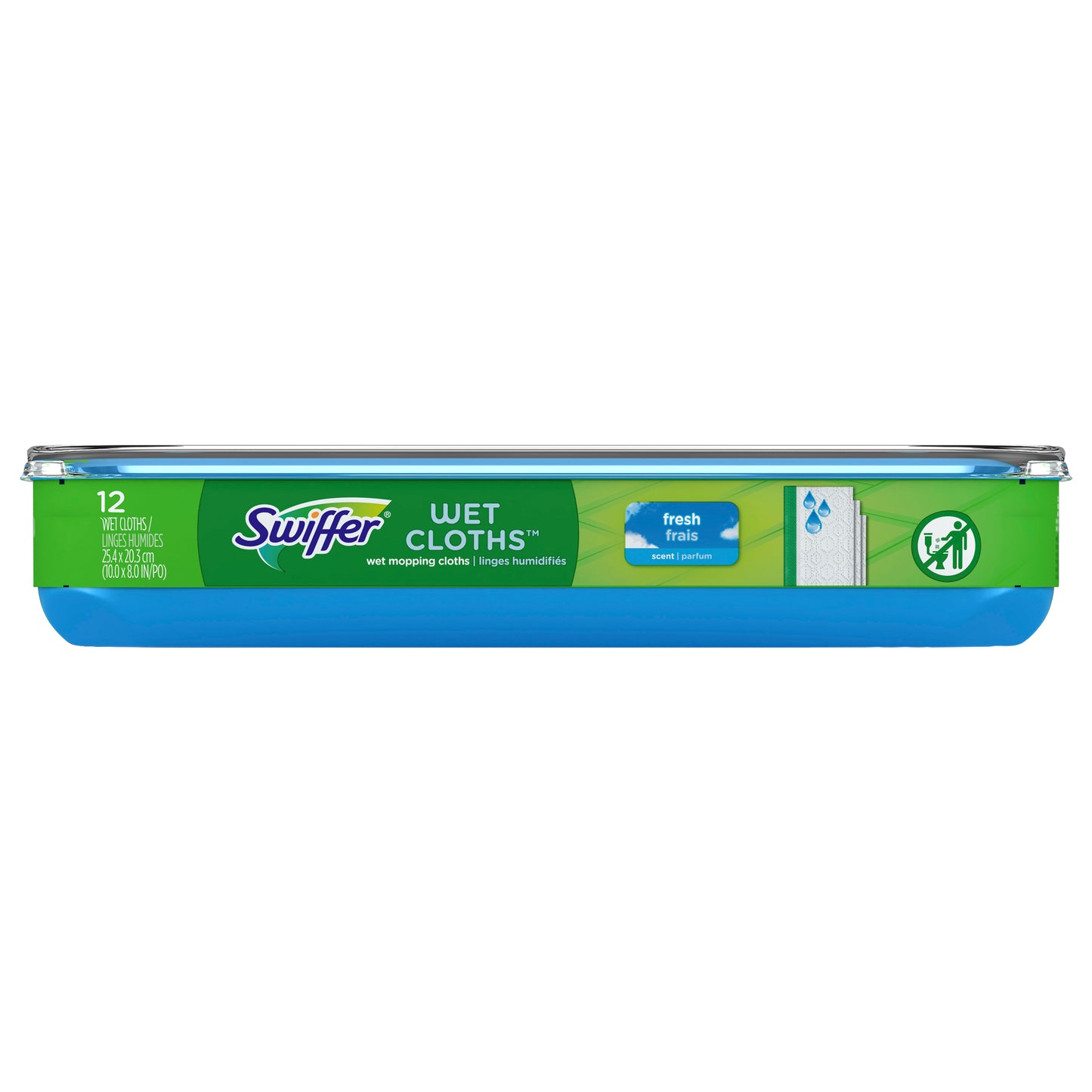 Swiffer Sweeper Wet Mopping Cloth Refills for Floor Mopping and Cleaning, Multi-Surface Floor Cleaner with Fresh Scent, 12 count