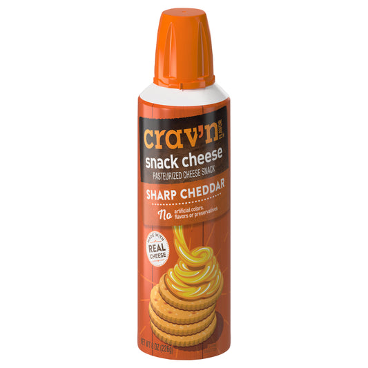 Crav'n Flavor Sharp Cheddar Snack Cheese 8 oz