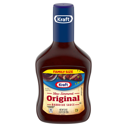 Kraft Original Slow-Simmered Barbecue Sauce Family Size, 28 oz Bottle