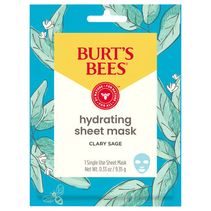 Burt's Bees Hydrating Face Mask, Single Use Sheet Mask