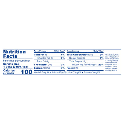Tastykake Dessert Shells, 6 Sponge Cake Dessert Cups