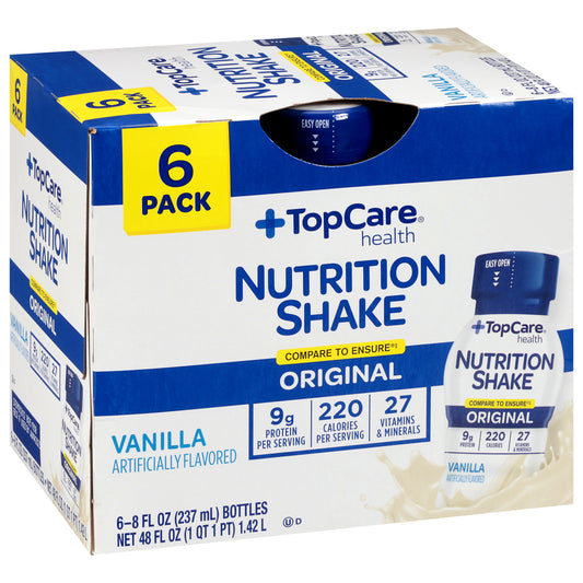 TopCare Health Original Vanilla Nutrition Shake 6  ea
