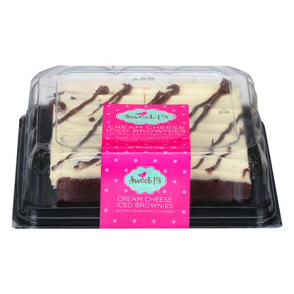 Sweet P's Bake Shop Cream Cheese Iced Brownies 13 oz