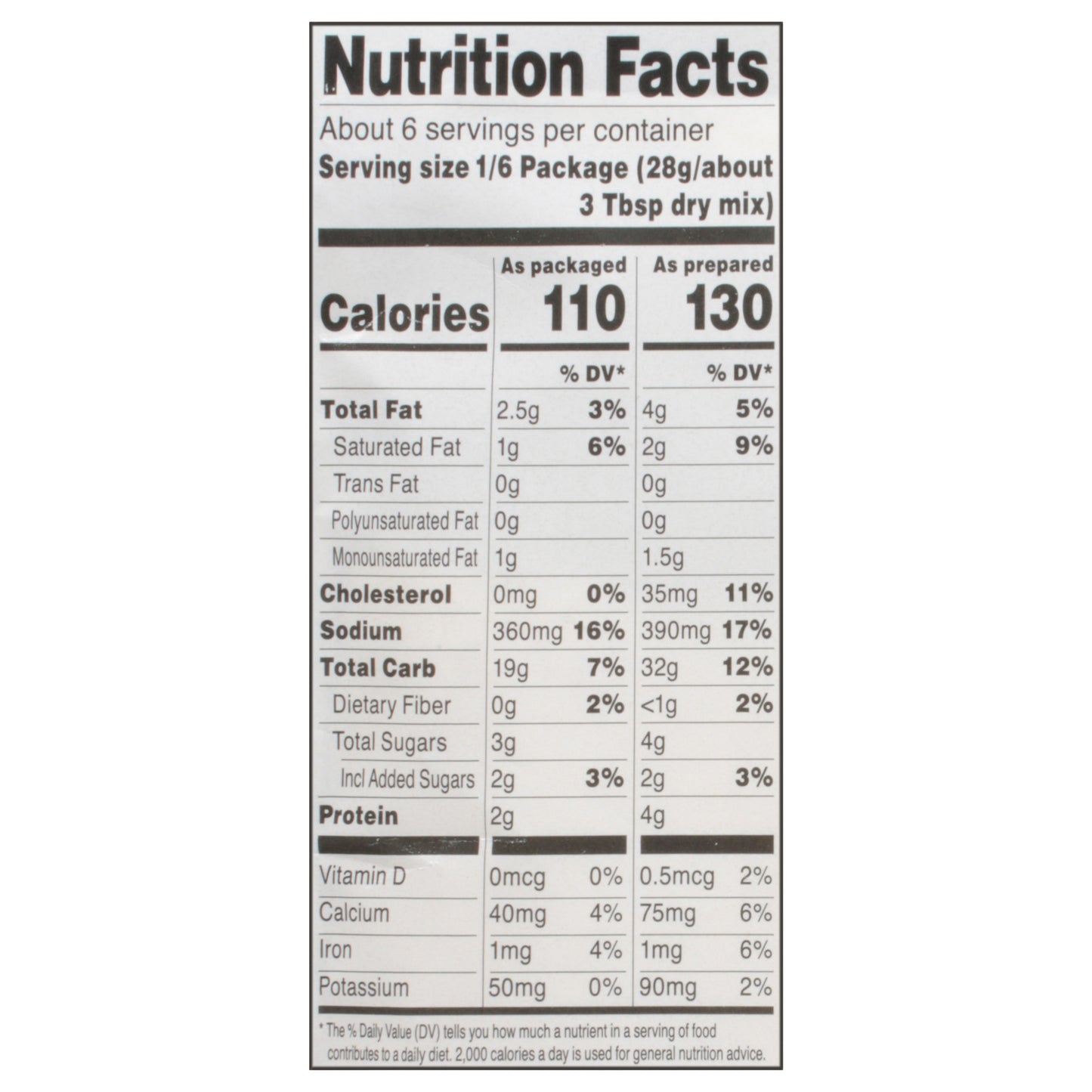 Food Club White Cornbread Mix 6 oz