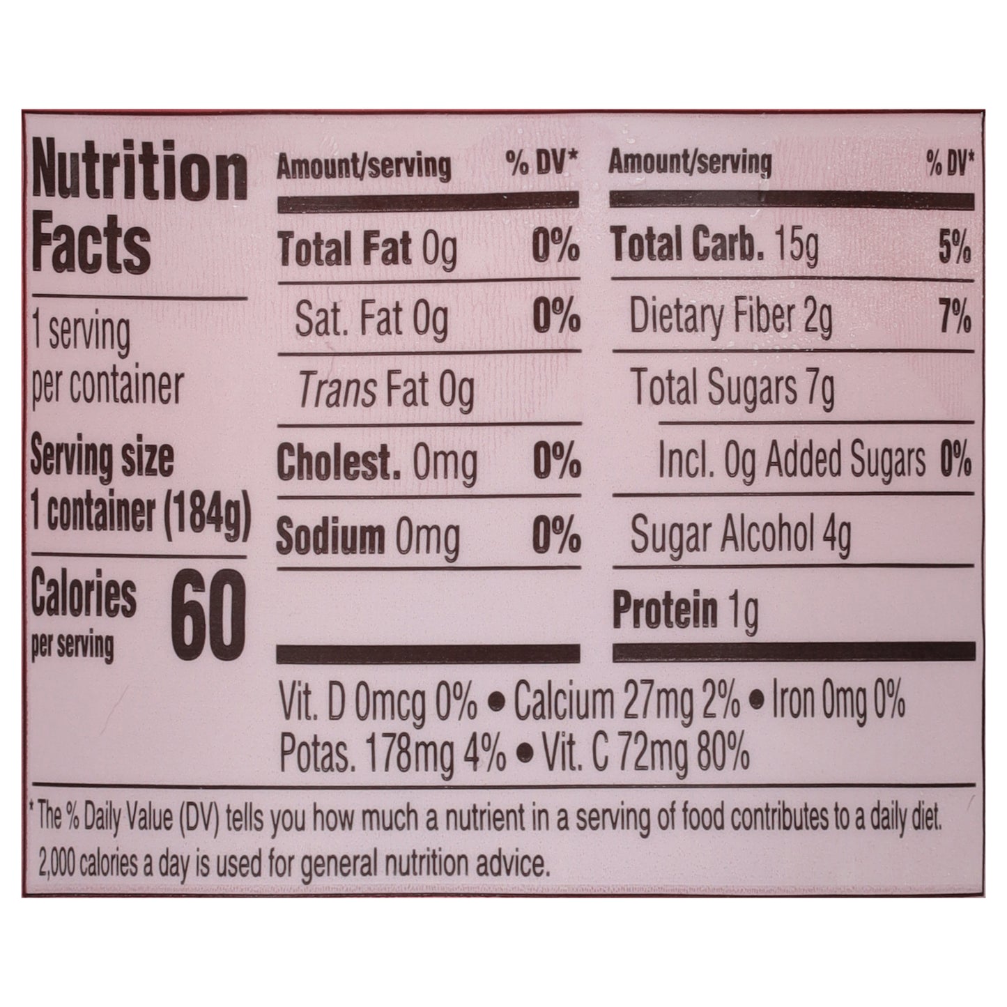 Del Monte No Sugar Added Red Grapefruit in Artificially Sweetened Water 6.5 oz