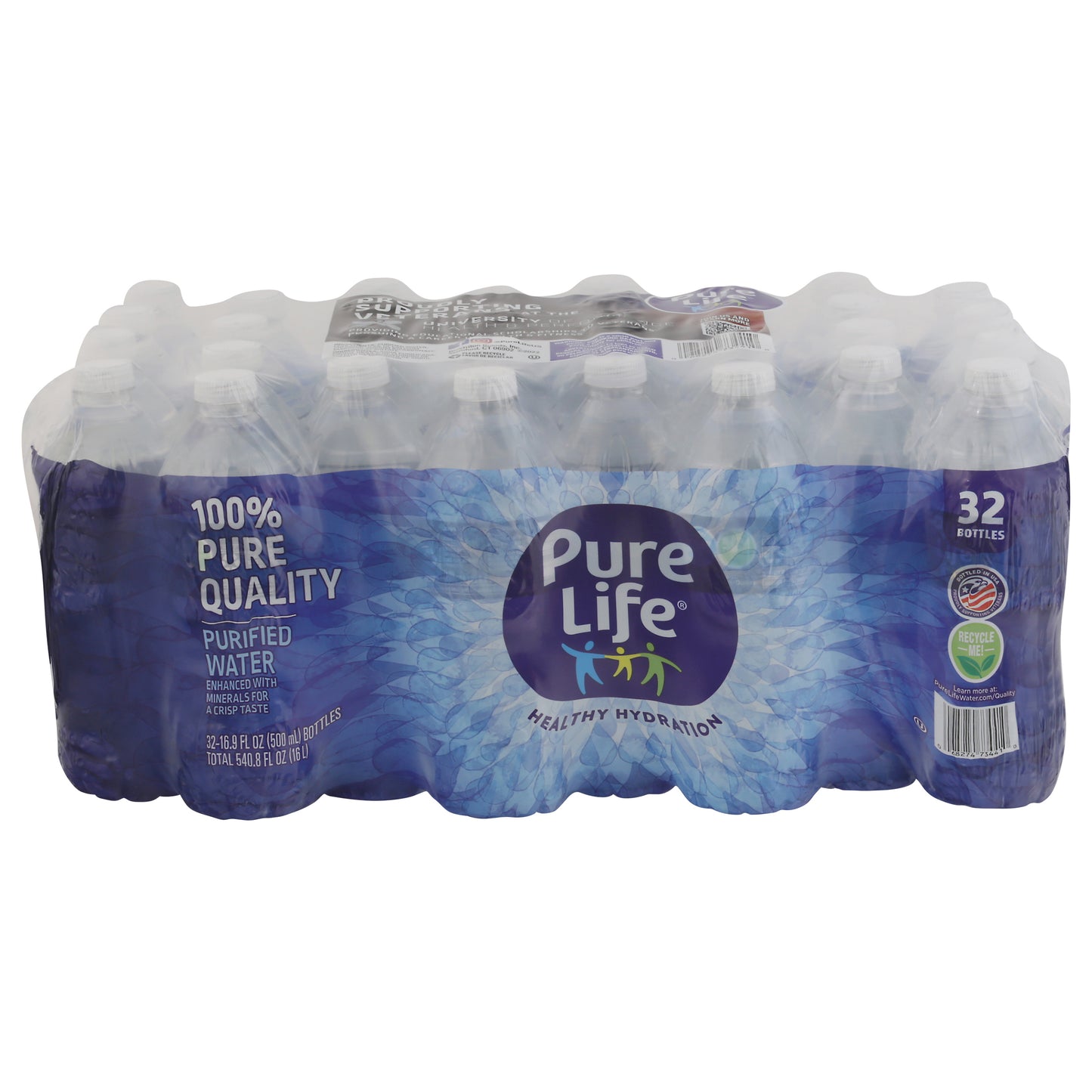 Pure Life Purified Water Bottle 32 - 16.9 fl oz Bottles