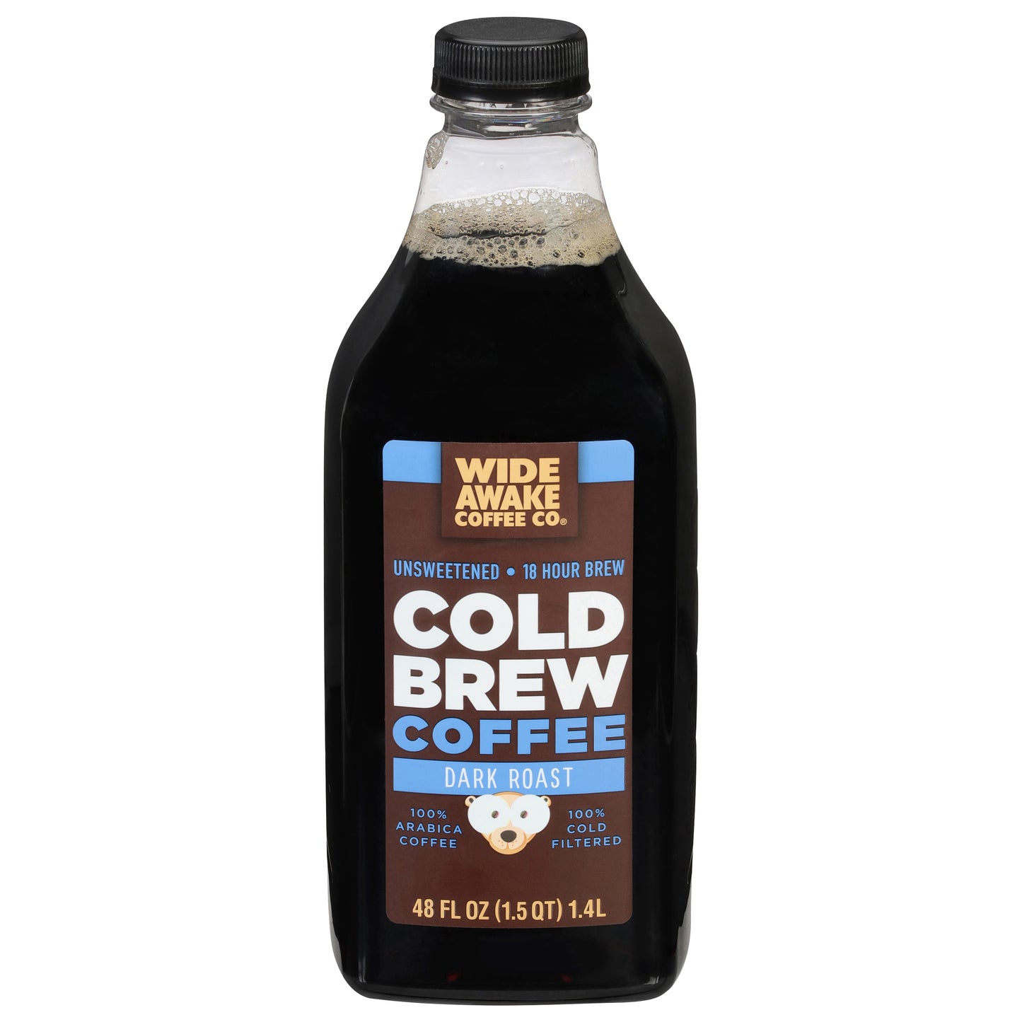 Wide Awake Coffee Co. Unsweetened Dark Roast Cold Brew Coffee 48 fl oz