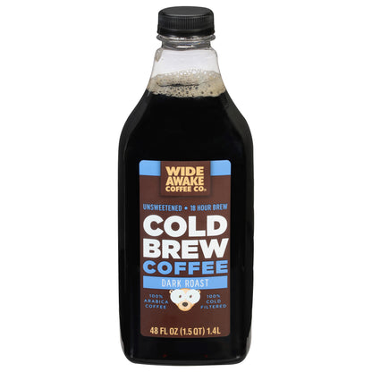 Wide Awake Coffee Co. Unsweetened Dark Roast Cold Brew Coffee 48 fl oz