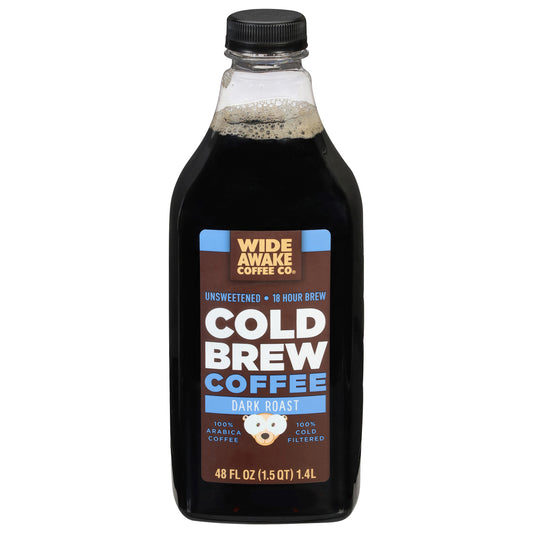 Wide Awake Coffee Co. Unsweetened Dark Roast Cold Brew Coffee 48 fl oz