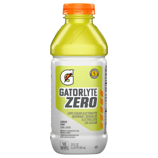 Gatorade Gatorlyte Zero Sugar Electrolyte Beverage Lemon Lime 20 Fl Oz
