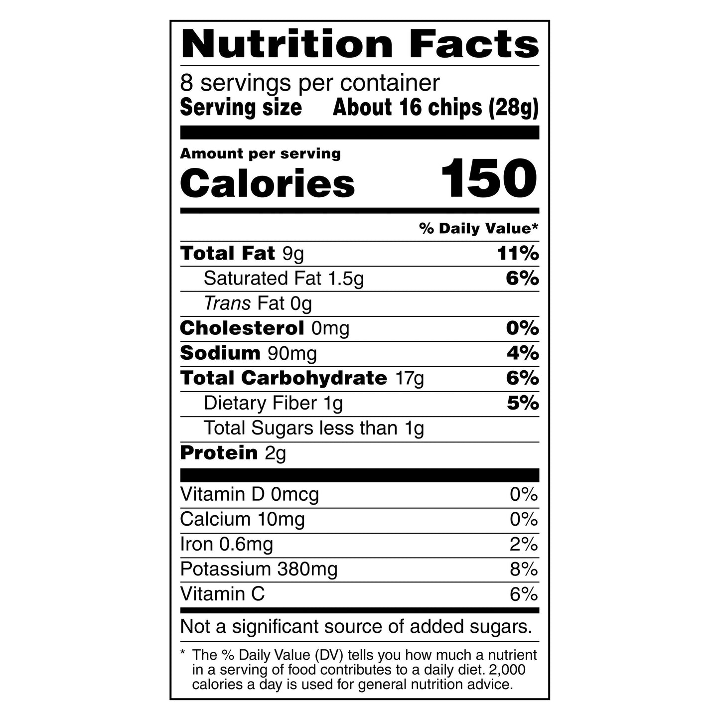 Lay's Kettle Cooked Potato Chips Original 8 Oz