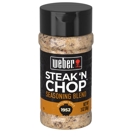 Weber Steak 'N Chop Seasoning, Kosher, 3 oz