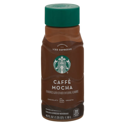 Starbucks Chilled Caffe Mocha Espresso Beverage 40 fl oz