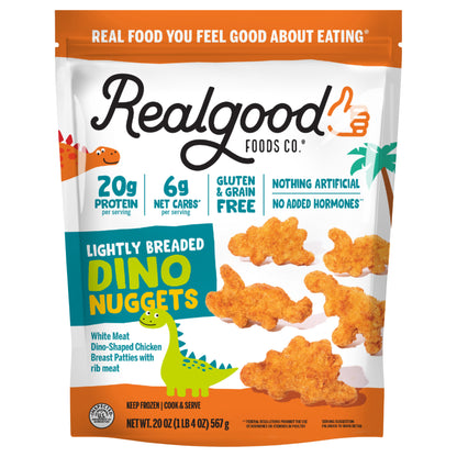 Real Good Foods Lightly Breaded Dino Nuggets