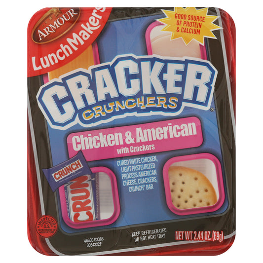 LunchMakers Chicken & American with Crackers Cracker Crunchers 2.44 oz