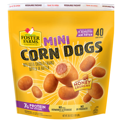 Mini Chicken Corn Dogs 40 Count Bags, 29.3 oz. Box