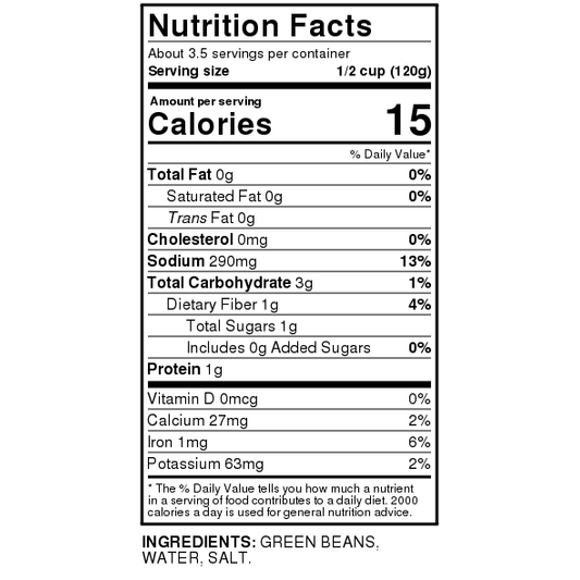 Cut Green Beans - Can 14.5 OZ