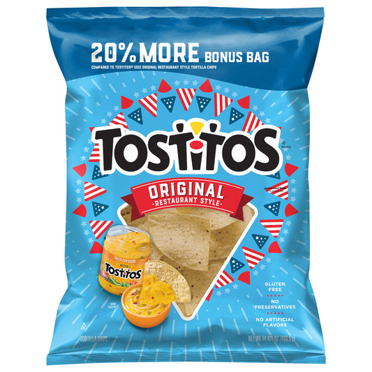 Tostitos Tortilla Chips Restaurant Style 14.425 Oz