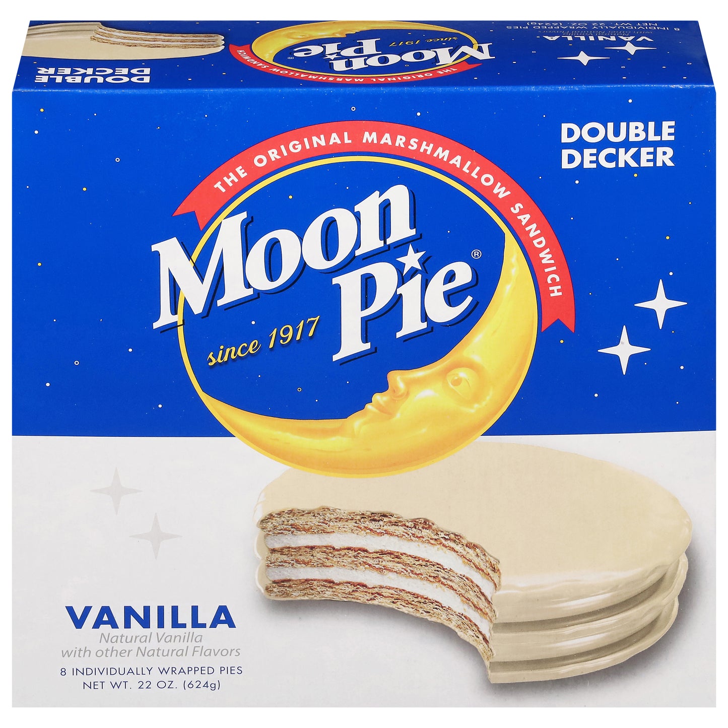 Moon Pie Double Decker Vanilla Pies 8 ea