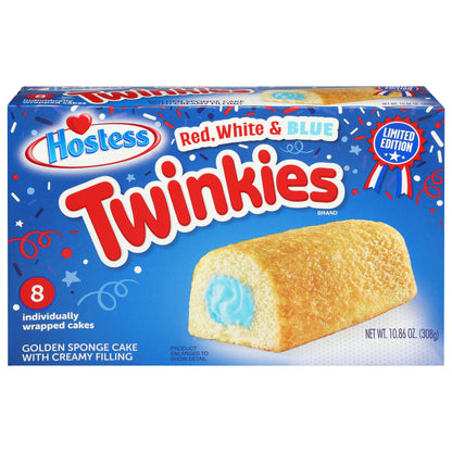 Hostess Red, White & Blue Twinkies 8 Each