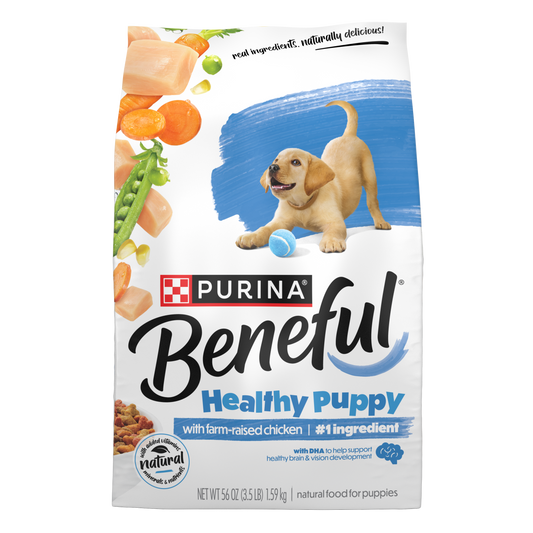 Purina Beneful Healthy Puppy Natural High Protein Puppy Dry Dog Food With Farm-Raised Chicken