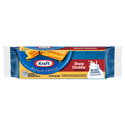Kraft Sharp Cheddar Cheese, 8 oz Block