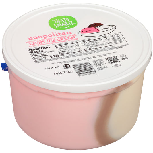 Neapolitan Vanilla, Strawberry & Chocolate Light Ice Cream