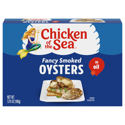 Chicken of the Sea Fancy Smoked Oysters in Oil 3.75 oz