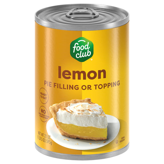 Food Club Lemon Pie Filling or Topping 21 oz