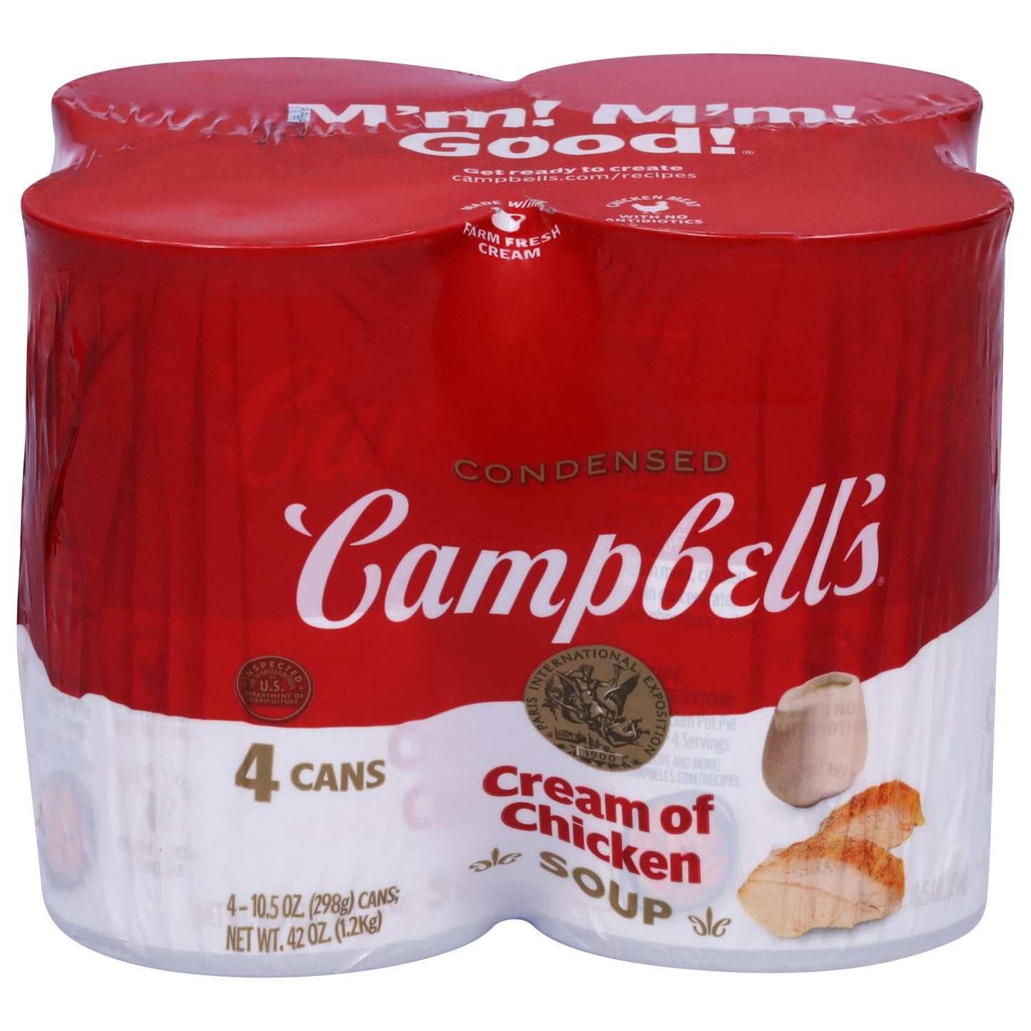 Campbell's Condensed Cream of Chicken Soup 4 - 10.5 oz Cans