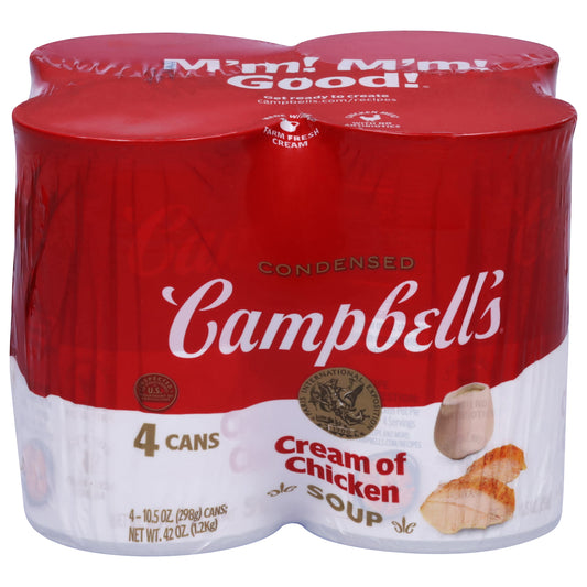 Campbell's Condensed Cream of Chicken Soup 4 - 10.5 oz Cans