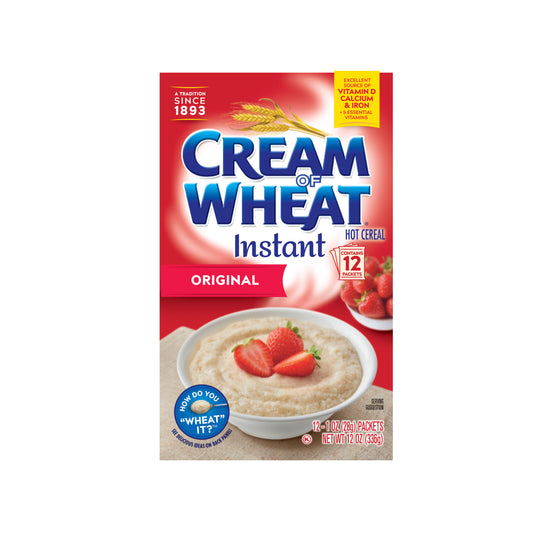 Cream of Wheat Original Instant Hot Cereal, 12-1 OZ Packets