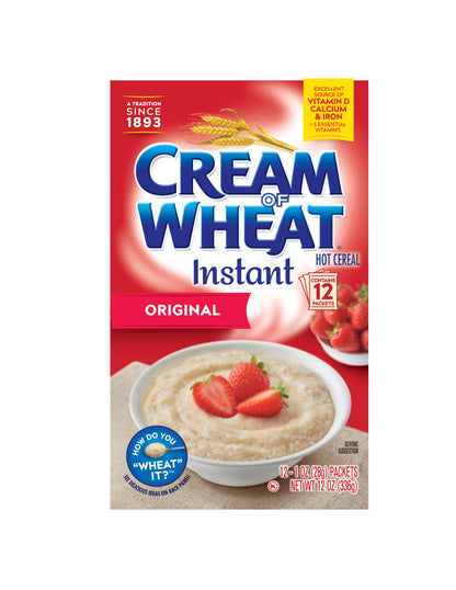 Cream of Wheat Original Instant Hot Cereal, 12-1 OZ Packets
