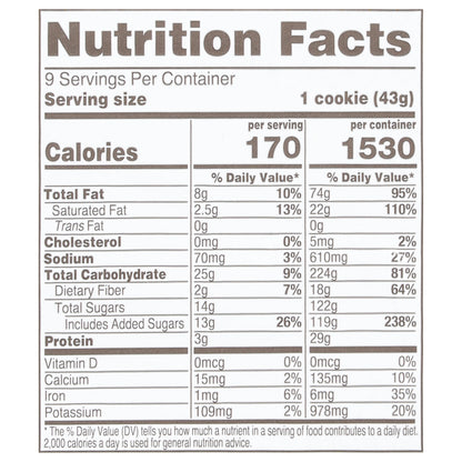 Shirley's Cookie Company No-Bakes! Chocolate Peanut Butter Cookies 13.5 oz
