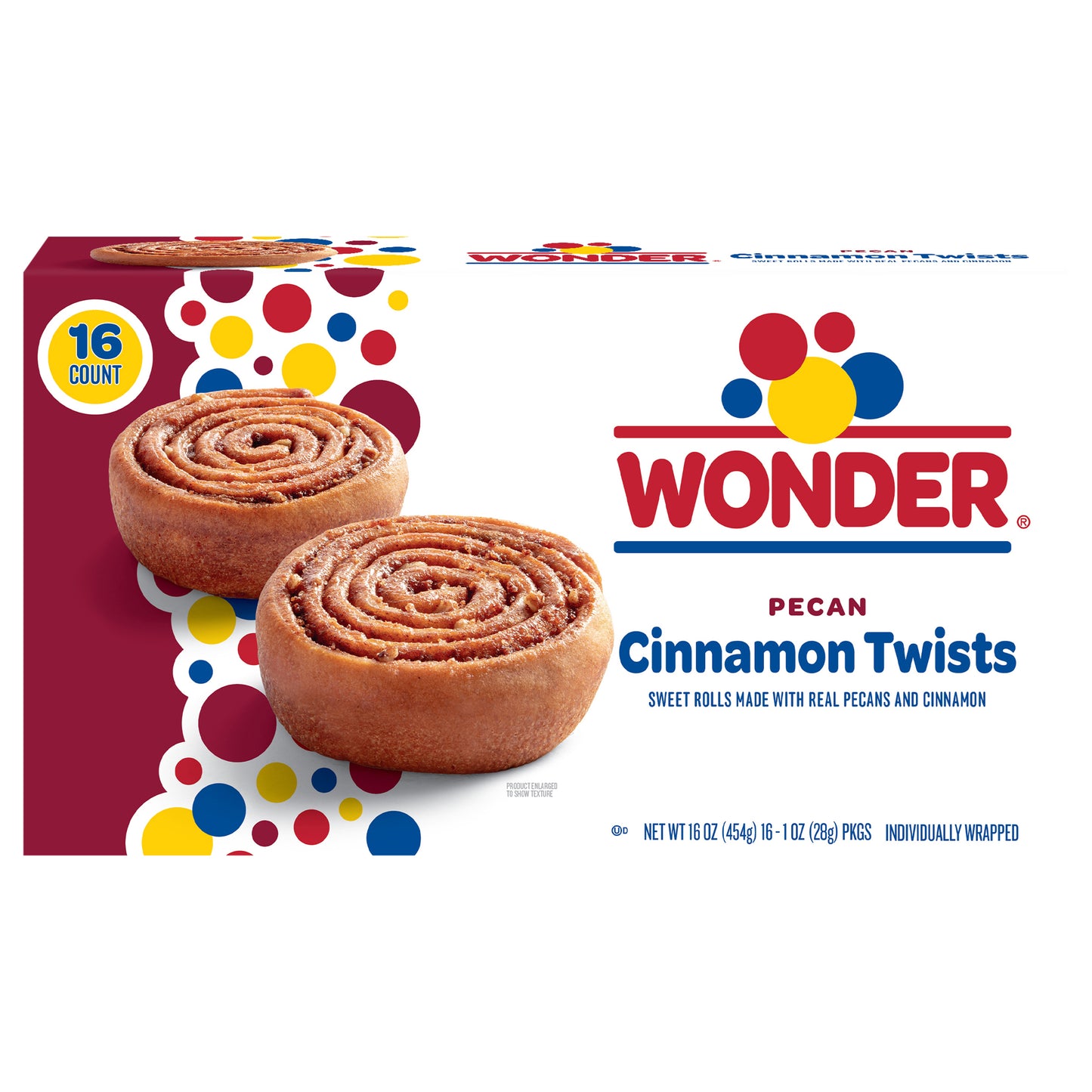 Wonder Pecan Cinnamon Twists 16 - 1 oz Packages
