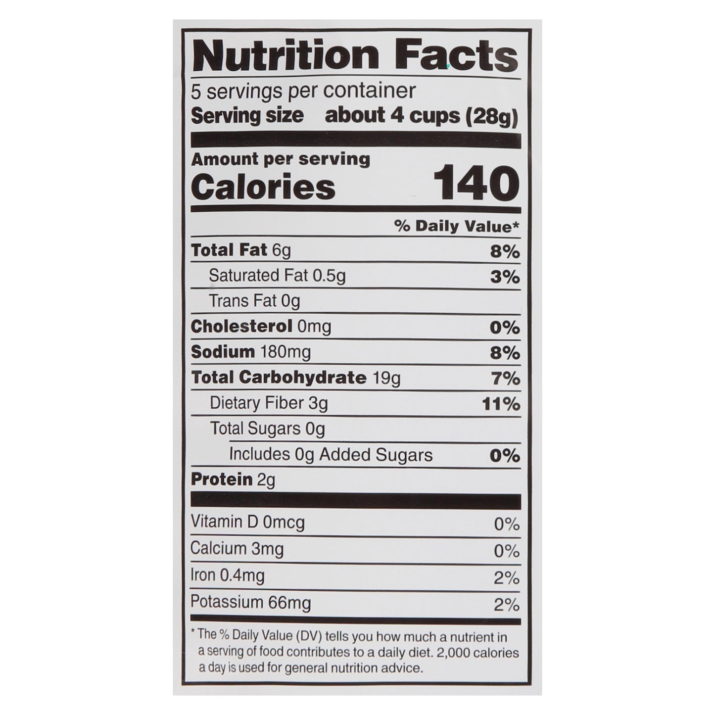 Crav'n Flavor Sea Salt Popcorn 5 oz